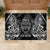 Custom New Zealand Rugby Rubber Doormat 2023 World Cup Aotearoa Haka Face - Wonder Print Shop