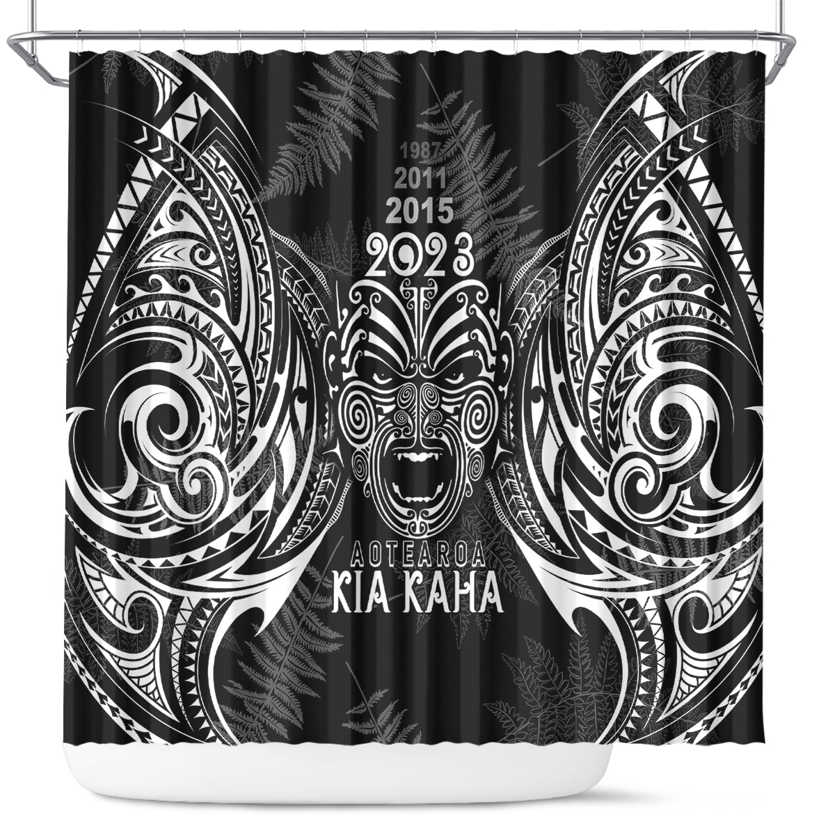 custom-new-zealand-rugby-shower-curtain-2023-world-cup-aotearoa-haka-face