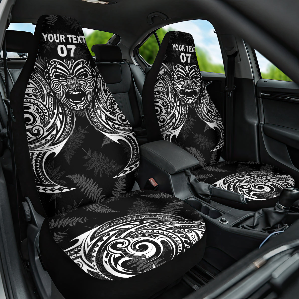 New Zealand Rugby Car Seat Cover 2023 World Cup Aotearoa Create History LT7 - Wonder Print Shop