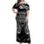 New Zealand Rugby Off Shoulder Maxi Dress 2023 World Cup Aotearoa Create History - Wonder Print Shop