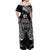 New Zealand Rugby Off Shoulder Maxi Dress 2023 World Cup Aotearoa Create History - Wonder Print Shop