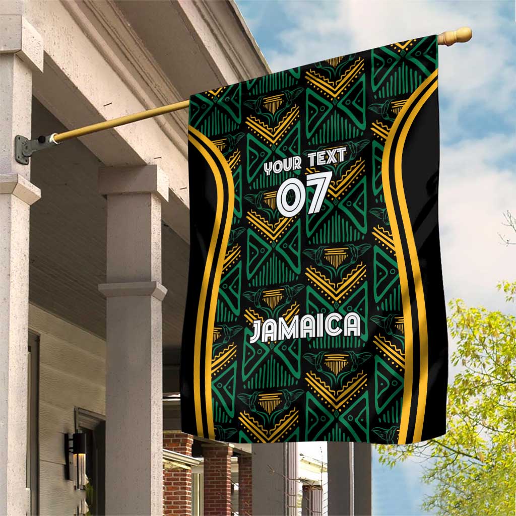 Jamaica Reggae Boyz Custom Garden Flag Ethnic Motifs