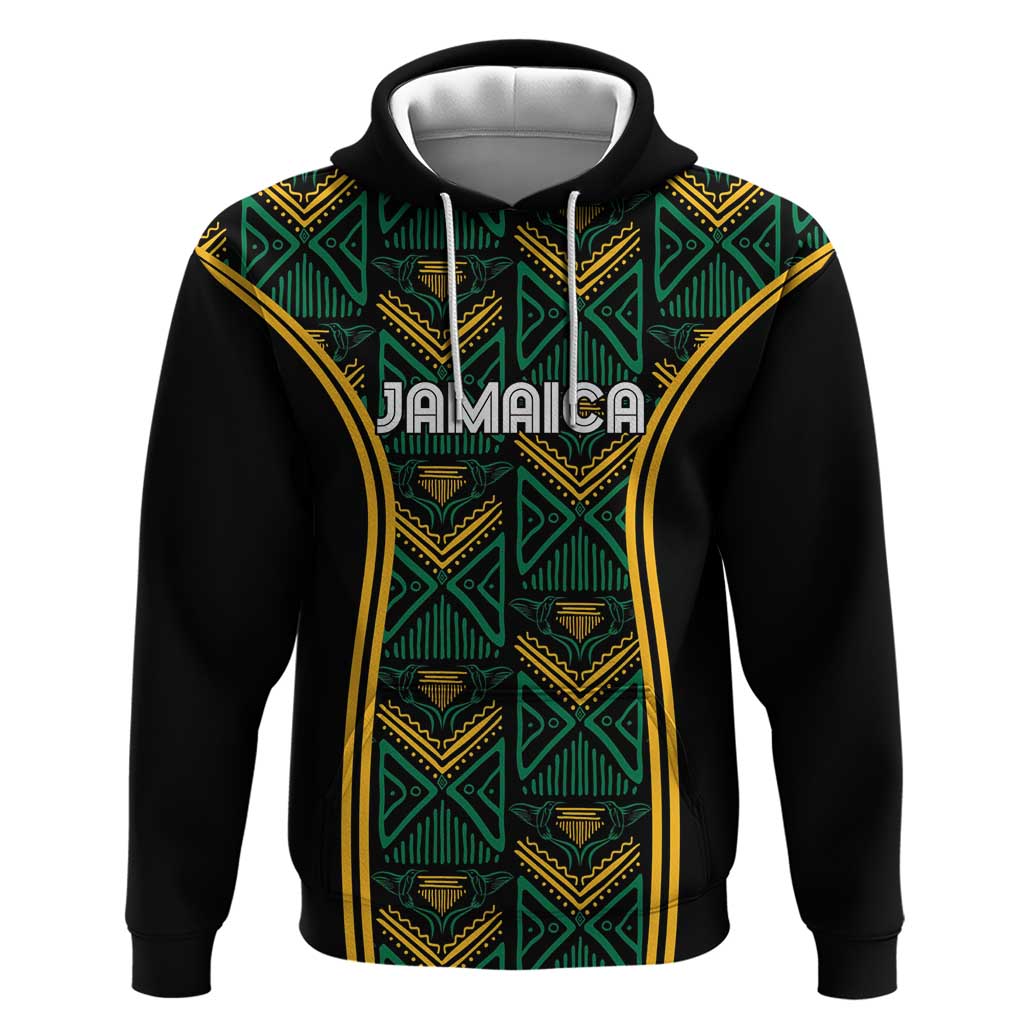 Jamaica Reggae Boyz Custom Hoodie Ethnic Motifs - Wonder Print Shop