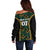 Jamaica Reggae Boyz Custom Off Shoulder Sweater Ethnic Motifs