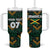 Jamaica Reggae Boyz Custom Tumbler With Handle Ethnic Motifs