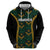 Jamaica Reggae Boyz Custom Zip Hoodie Ethnic Motifs - Wonder Print Shop