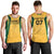 Jamaica Custom Men Tank Top Ethnic Motifs - Gold Accents