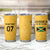 Jamaica Custom Tumbler Cup Ethnic Motifs - Gold Accents