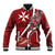 Inħobbok Malta Baseball Jacket Bougainville and Luzzu