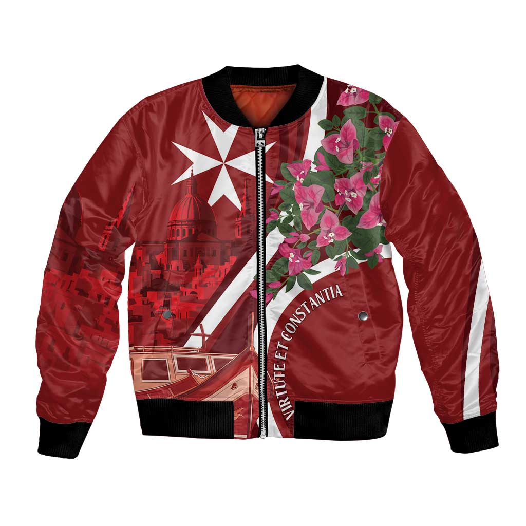 Inħobbok Malta Bomber Jacket Bougainville and Luzzu