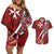 Inħobbok Malta Couples Matching Off Shoulder Short Dress and Hawaiian Shirt Bougainville and Luzzu