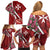 Inħobbok Malta Family Matching Off Shoulder Short Dress and Hawaiian Shirt Bougainville and Luzzu