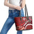 Inħobbok Malta Leather Tote Bag Bougainville and Luzzu