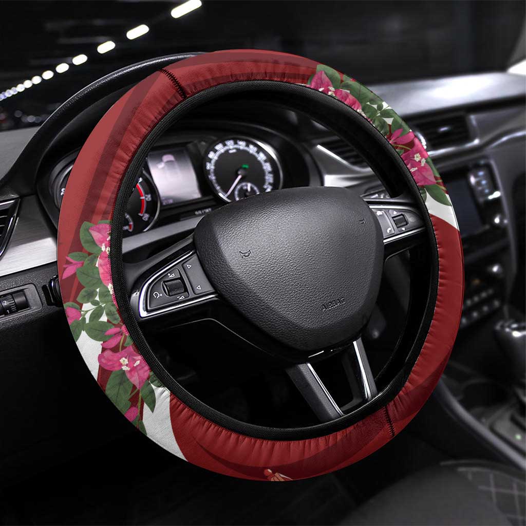 Inħobbok Malta Steering Wheel Cover Bougainville and Luzzu