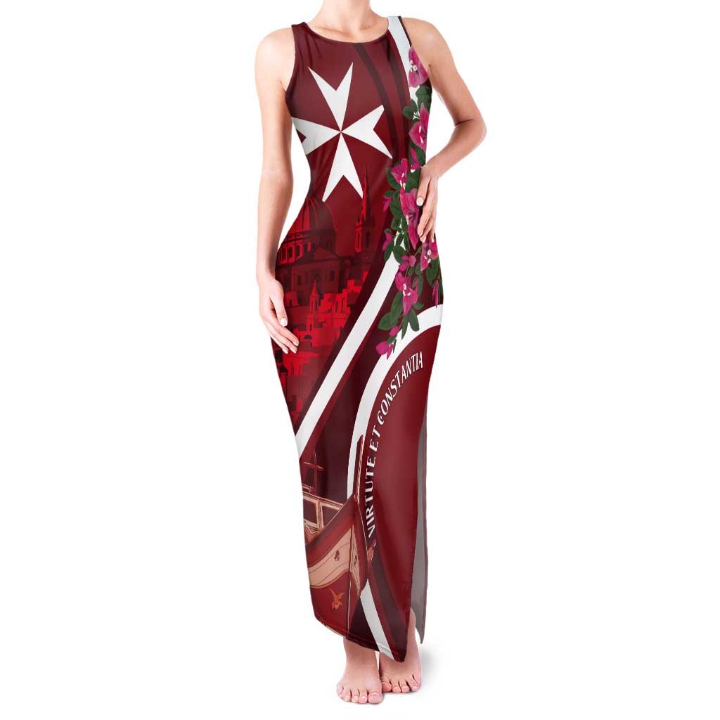 Inħobbok Malta Tank Maxi Dress Bougainville and Luzzu