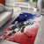 USA Ice Hockey Custom Area Rug Splash Art Abstract Style