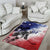 USA Ice Hockey Custom Area Rug Splash Art Abstract Style