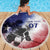 USA Ice Hockey Custom Beach Blanket Splash Art Abstract Style