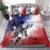 USA Ice Hockey Custom Bedding Set Splash Art Abstract Style