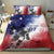 USA Ice Hockey Custom Bedding Set Splash Art Abstract Style