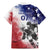 USA Ice Hockey Custom Family Matching Mermaid Dress and Hawaiian Shirt Splash Art Abstract Style