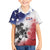 USA Ice Hockey Custom Family Matching Off The Shoulder Long Sleeve Dress and Hawaiian Shirt Splash Art Abstract Style