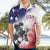 USA Ice Hockey Custom Hawaiian Shirt Splash Art Abstract Style