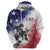 USA Ice Hockey Custom Hoodie Splash Art Abstract Style