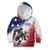 USA Ice Hockey Custom Kid Hoodie Splash Art Abstract Style