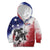 USA Ice Hockey Custom Kid Hoodie Splash Art Abstract Style