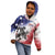 USA Ice Hockey Custom Kid Hoodie Splash Art Abstract Style