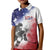 USA Ice Hockey Custom Kid Polo Shirt Splash Art Abstract Style