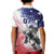 USA Ice Hockey Custom Kid Polo Shirt Splash Art Abstract Style