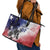 USA Ice Hockey Custom Leather Tote Bag Splash Art Abstract Style