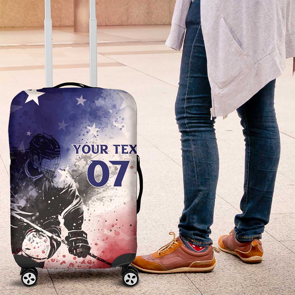 USA Ice Hockey Custom Luggage Cover Splash Art Abstract Style