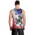 USA Ice Hockey Custom Men Tank Top Splash Art Abstract Style