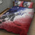 USA Ice Hockey Custom Quilt Bed Set Splash Art Abstract Style