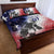 USA Ice Hockey Custom Quilt Bed Set Splash Art Abstract Style