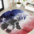 USA Ice Hockey Custom Round Carpet Splash Art Abstract Style