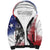 USA Ice Hockey Custom Sherpa Hoodie Splash Art Abstract Style