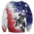 USA Ice Hockey Custom Sweatshirt Splash Art Abstract Style