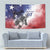 USA Ice Hockey Custom Tapestry Splash Art Abstract Style