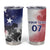 USA Ice Hockey Custom Tumbler Cup Splash Art Abstract Style