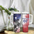 USA Ice Hockey Custom Tumbler With Handle Splash Art Abstract Style