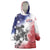 USA Ice Hockey Custom Wearable Blanket Hoodie Splash Art Abstract Style