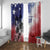 USA Ice Hockey Custom Window Curtain Splash Art Abstract Style