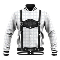 Germany Trachten Lederhose Inspired Baseball Jacket Sable Black