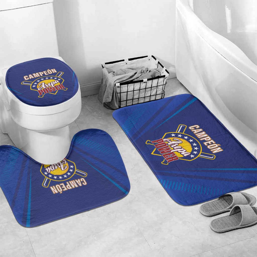 Venezuela Baseball Campeon Bathroom Set Arepa Powers