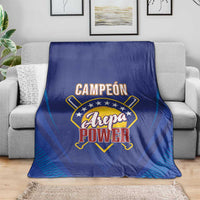 Venezuela Baseball Campeon Blanket Arepa Powers