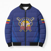 Venezuela Baseball Campeon Custom Bomber Puffer Jacket Arepa Powers